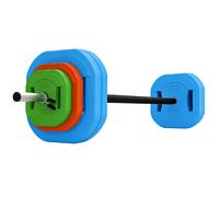 SPORTNOW Set de Pesas Ajustables con Barra de Acero de 140 cm 8 Discos de 5kg 2,5kg 1,5kg 2 Clips para Casa Gimnasio