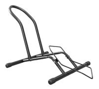 SPORTNOW Soporte para Bicicletas de Acero Aparca Bicis de Suelo Portátil para Interior y Exterior 59x41x38 cm Negro