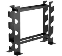 SPORTNOW Soporte para Mancuernas de 4 Niveles hasta 200 kg, 70x21x55 cm, Negro Aosom España