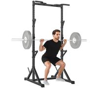 SPORTNOW Soporte para pesas de 2 niveles, de acero, soporta hasta 200 kg, para entrenamiento de fuerza