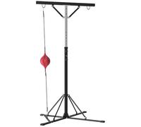 SPORTNOW soporte para saco de boxeo, regulable en altura, soporte independiente para saco de boxeo con speedball, capacidad de carga hasta 60 kg, acero, negro