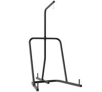 SPORTNOW Soporte para Sacos de Boxeo con Marco de Acero Carga de 60 kg para Entrenamiento en Gimnasio Hogar Negro