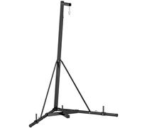 SPORTNOW Soporte Plegable para Saco de Boxeo con Altura Ajustable Carga 60 kg Ideal para Entrenamiento en Casa 170x90x182-225 cm Negro Aosom España