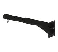 SPORTNOW Soporte Saco Boxeo de Pared Distancia Ajustable 45-65 cm Negro | Gancho Giratorio de 360° y Cadenas, Entrenamiento en Gimnasio y Hogar, Carga 60 kg