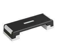 SPORTNOW Step de Aeróbic Step para Fitness con Altura Ajustable de 15/20/25 cm Carga 250 kg para Casa Gimnasio Negro