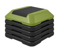 SPORTNOW Step de Aeróbic Antideslizante 10 15 20 25 30 cm 150 kg | Step para Fitness, Stepper, Altura Ajustable, Entrenamiento en Casa, Gimnasio