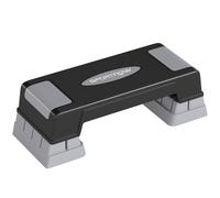 SPORTNOW Stepper Fitness Aeróbic 3 Niveles Altura Regulable 12×17,5×22,5 cm Superficie Antideslizante Carga 250 kg Gris Aosom España