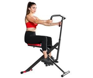 SPORTNOW Total Power Body Crunch con asiento ajustable, plegable, compacto