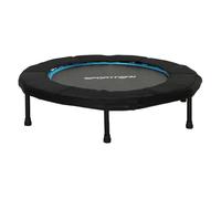 SPORTNOW Trampolín de Fitness Plegable Ø102 cm Cama Elástica con Marco de Acero Antideslizantes para Entrenamiento Piernas Cuerpo en Hogar Oficina Gimnasio Azul