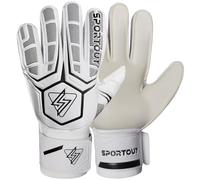 Sportout Guantes de Portero de Portero para jóvenes y Adultos, Agarre Fuerte para los más difíciles ahorros, con Espinas para Dar una protección espléndida para prevenir Lesiones