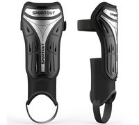Sportout Kids Youth Adults Soccer Shin Guards with Protective Hard She