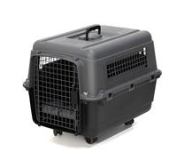 SportPet Designs Jaula de Viaje para Perros de plástico aprobada por aerolíneas, tamaño Mediano