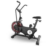 SportPlus Air Bike 2020, bicicleta elíptica para uso doméstico, con doble cinturón, ordenador, entrenamiento eficaz, peso máx. del usuario 135kg, SP-FB-2000