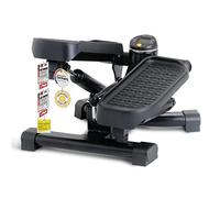 SportPlus Mini Stepper 2 en 1 con tecnología de conmutación patentada, Stepper Swing y Stepper Mon/Descenso en un Solo Dispositivo, hasta 100 kg, Cilindro hidráulico sin Desgaste
