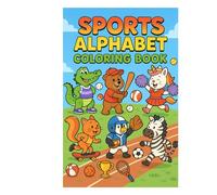 Sports Alphabet Coloring Book