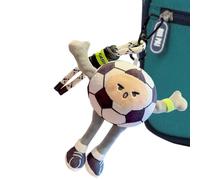 Sports Ball Plush Keychain Cute Bag Charm Soft Key Ring Pendant
