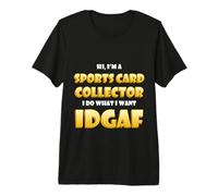 Sports Card Collector Idgaf Rare Basketball Card Collections Camiseta Premium