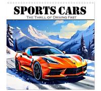 Sports Cars - The Thrill of Driving Fast (Wall Calendar 2026 12" x 24" / 30 x 60 cm (open)) CALVENDO 12 Month Wall Calendar