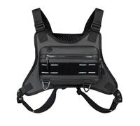 Sports Chest Bag, Breathable Chest Cellphone Bag with Reflective Strip & Portable Hooks for Workouts Cycling Hiking Hunting