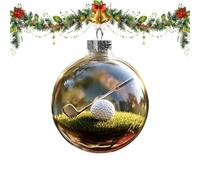 Sports Christmas Ornaments 5cm 3D Ball Scene Tree Decor For Athletes Fans
