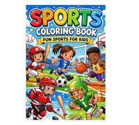 Sports Coloring Book for Kids Ages 4-8: Fun and Easy Athletic Coloring Pages Featuring Soccer, Basketball, Gymnastics, Surfing and More: Fun Athletic ... 4-8 (Kawaii Bold and Easy Coloring Books)
