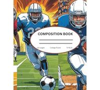 sports composition college ruled for teen boys: football basketball soccer baseball stories