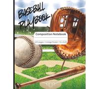 Sports Composition Notebook: Baseball Composition Notebook | College Ruled Notebook | Composition notebook college ruled, 7.5 x 9.25, 120 Pages, For kids, teens, and adults