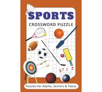 SPORTS Crossword Puzzle: 60 Fun-Filled Brain Games Puzzles for Sports Fans Everywhere, 6x9 inches, 122 pages