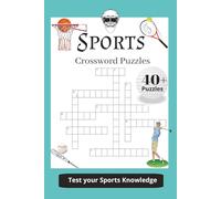 Sports Crossword Puzzles: Crossword puzzles with easy to read print about sports, baseball, Olympics, and more|94 pages,6x9 inches