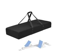 Sports Duffel Bag - Large Capacity Waterproof Gear Organizer, Track Starting Block Storage, Spacious Multi Compartment Function for Athletes School Training Travel Outdoor Use, Black/Red