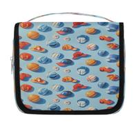 Sports Equipmen - Neceser de viaje con temática para mujeres, hombres, niñas, niños, maquillaje, cosméticos, bolsa de aseo colgante, organizador de artículos de tocador, color, 4.5 L, Organizador de