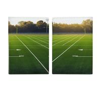 Sports Field in Green - Soporte para pasaporte de poliuretano para mujeres y hombres, fundas para tarjetas para artículos esenciales de viaje, cartera de viaje para identificación, crédito, seguro