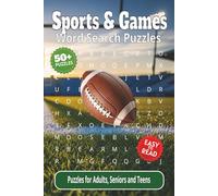 Sports & Games Word Search Puzzles: Crossword Puzzles and Brain Games with Easy-to-Read Print about Sports, Athletes, Games and More | 6x9 inches, 122 ... Vacations, Holidays, Recovery and Relaxation