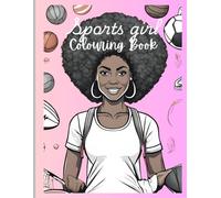 Sports girl colouring book