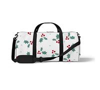 Sports Gym Duffle Bag for Yoga Dancing,Christmas Doodle Style, Workout Carry On Shoulder Bag for Women Men
