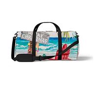 Sports Gym Duffle Bag for Yoga Dancing,Christmas Palm Tree, Workout Carry On Shoulder Bag for Women Men