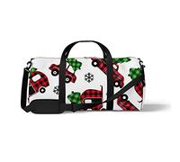 Sports Gym Duffle Bag for Yoga Dancing,Christmas Red Truck, Workout Carry On Shoulder Bag for Women Men