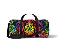 Sports Gym Duffle Bag for Yoga Dancing,Colorful Sea Turtle Mandala, Workout Carry On Shoulder Bag for Women Men