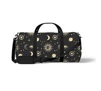 Sports Gym Duffle Bag for Yoga Dancing,Cosmic Element Icon, Workout Carry On Shoulder Bag for Women Men