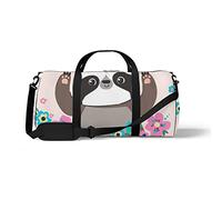 Sports Gym Duffle Bag for Yoga Dancing,Cute Animal Sloth, Workout Carry On Shoulder Bag for Women Men