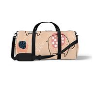 Sports Gym Duffle Bag for Yoga Dancing,Cute Ink Drawn Elephant, Workout Carry On Shoulder Bag for Women Men