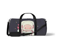 Sports Gym Duffle Bag for Yoga Dancing,Cute Little Astronaut, Workout Carry On Shoulder Bag for Women Men