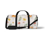 Sports Gym Duffle Bag for Yoga Dancing,Cute Little Fox, Workout Carry On Shoulder Bag for Women Men