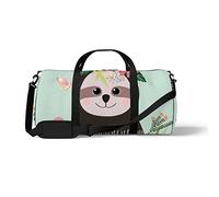Sports Gym Duffle Bag for Yoga Dancing,Cute Sloth Cartoon, Workout Carry On Shoulder Bag for Women Men