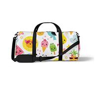 Sports Gym Duffle Bag for Yoga Dancing,Cute Summer Animals, Workout Carry On Shoulder Bag for Women Men