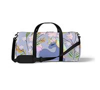 Sports Gym Duffle Bag for Yoga Dancing,Cute Unicorn in a Wreath, Workout Carry On Shoulder Bag for Women Men