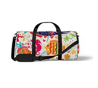 Sports Gym Duffle Bag for Yoga Dancing,Fish Marine Life, Workout Carry On Shoulder Bag for Women Men