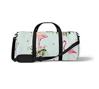 Sports Gym Duffle Bag for Yoga Dancing,Flamingo Orchid, Workout Carry On Shoulder Bag for Women Men