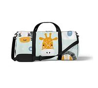 Sports Gym Duffle Bag for Yoga Dancing,Funny Animal Face, Workout Carry On Shoulder Bag for Women Men