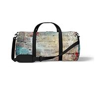 Sports Gym Duffle Bag for Yoga Dancing,Graffiti Brick Wall, Workout Carry On Shoulder Bag for Women Men